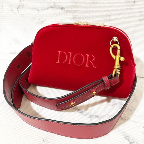 Dior Beauty Red Mini Velvet Bag - Picture 11 of 17